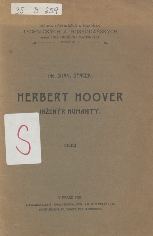 Herbert Hoover: inženýr humanity
