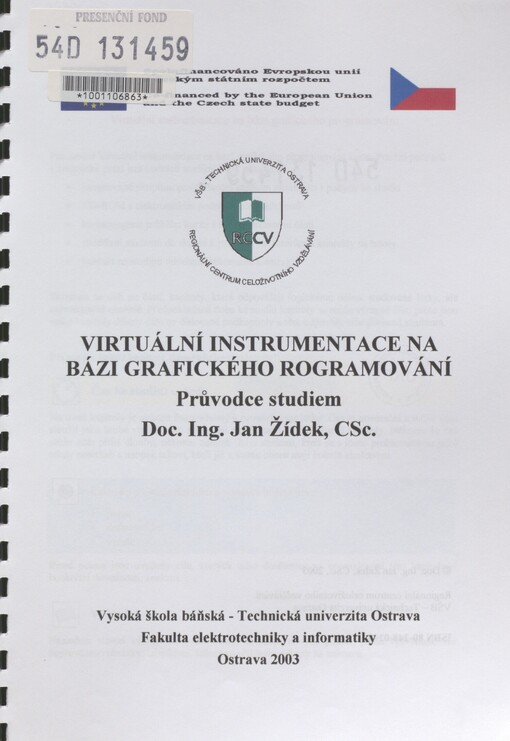 Virtuální instrumentace na bázi grafického [p]rogramování: průvodce studiem