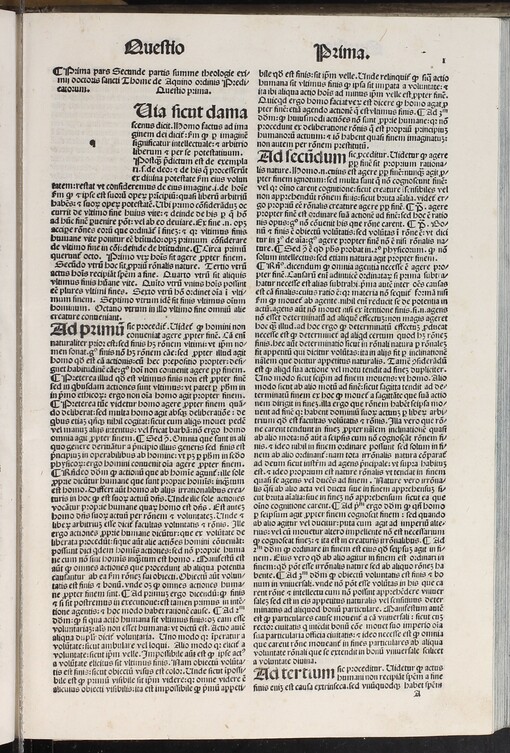 Konvolut začínající dílem: Summa theologiae: Pars prima