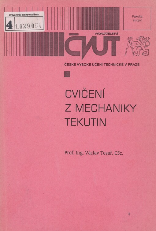 Cvičení z mechaniky tekutin