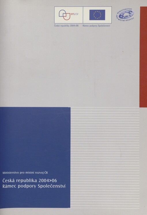Rámec podpory Společenství: Česká republika 2004-2006