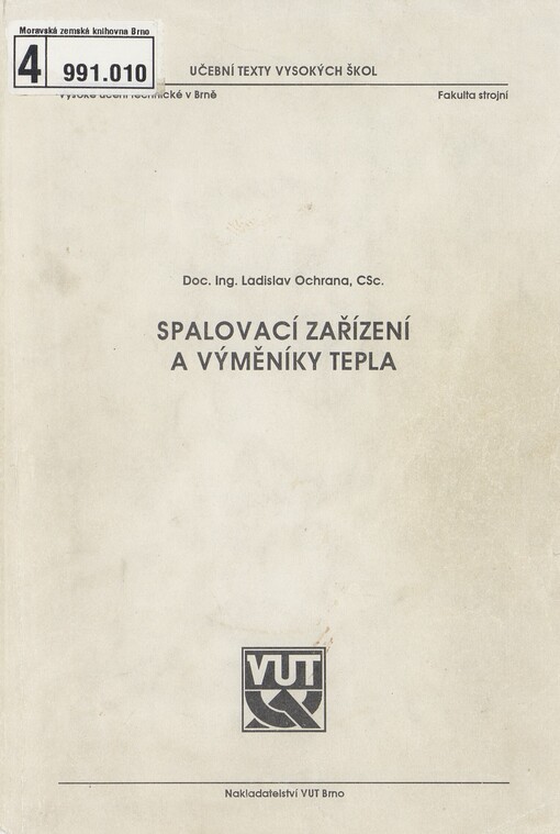 Spalovací zařízení a výměníky tepla