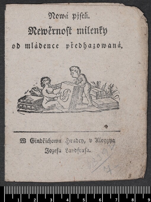 Nowá pjseň. Newěrnost milenky od mládence předhazowaná