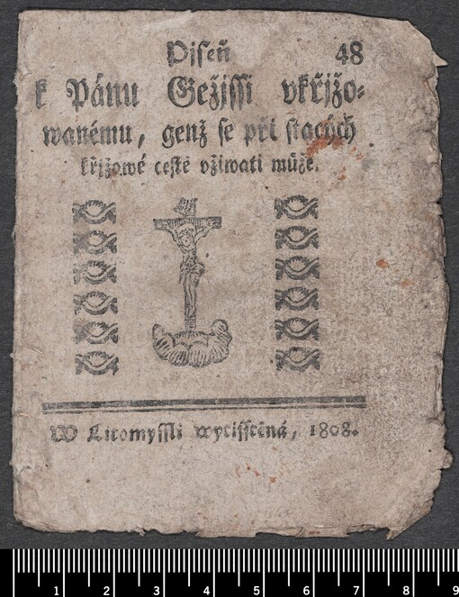 Pjseň k Pánu Gežjssi vkřižowanému, genž se při stacých křjžowé cestě vžiwati může