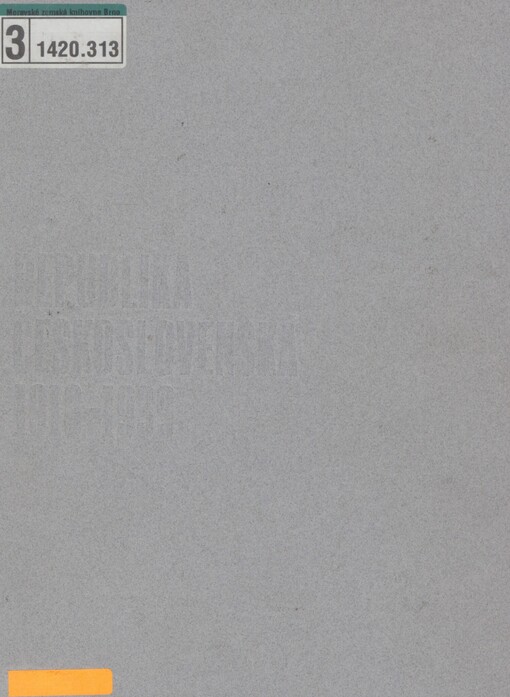 Republika československá: 1918-1939