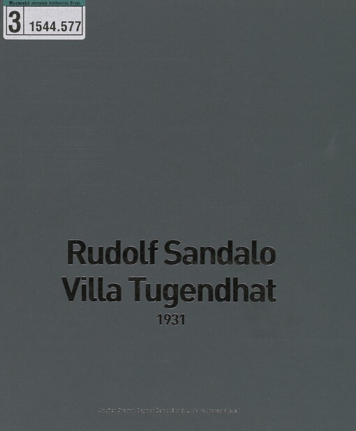 Rudolf Sandalo - Villa Tugendhat, 1931