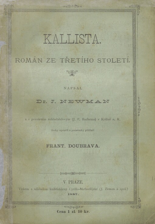 Kallista: román ze třetího století