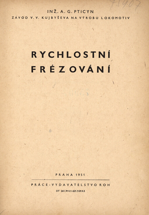 Rychlostní frézování