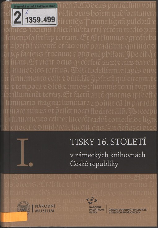 Tisky 16. století v zámeckých knihovnách České republiky