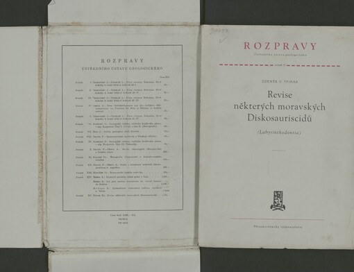 Revise některých moravských Diskosauriscidů [Labyrinthodontia]