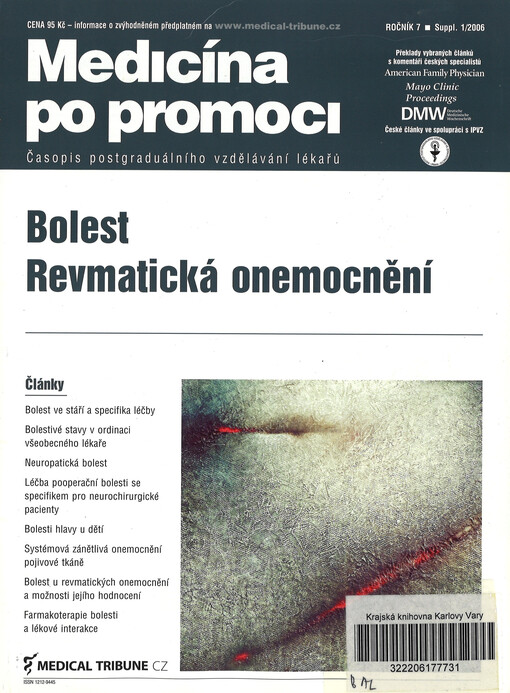 Medicína po promoci = Postgraduate medicine Czech : časopis postgraduálního vzdělávání lékařů