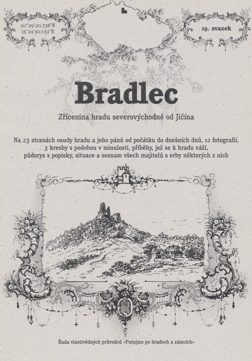 Bradlec: zřícenina hradu severovýchodně od Jičína