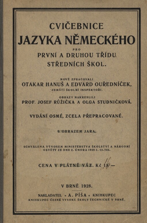 Cvičebnice jazyka německého pro 1. a 2. tř. středních škol