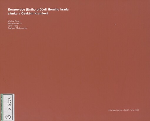 Konzervace jižního průčelí Horního hradu zámku v Českém Krumlově