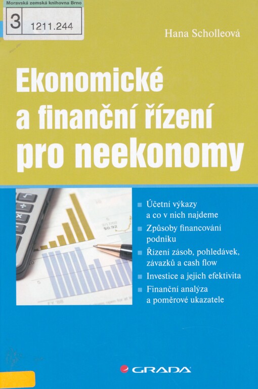 Ekonomické a finanční řízení pro neekonomy