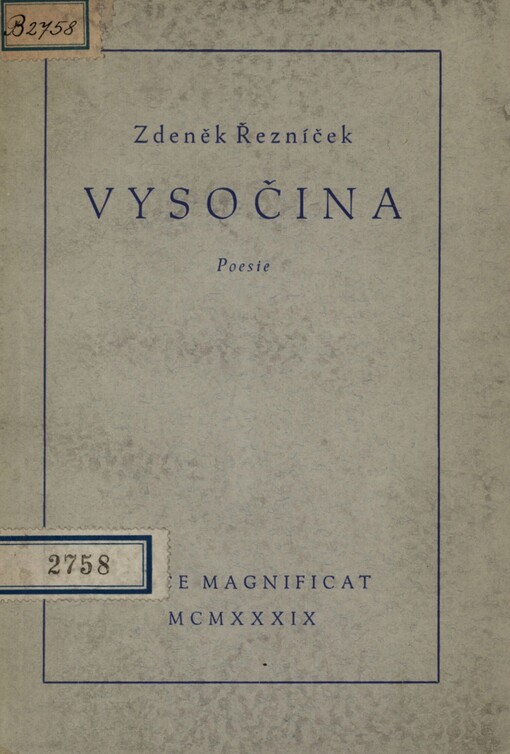 Vysočina: poesie