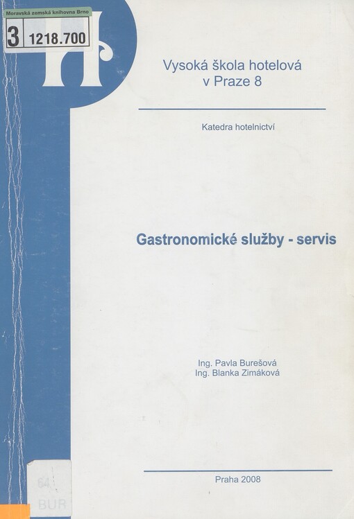 Gastronomické služby - servis