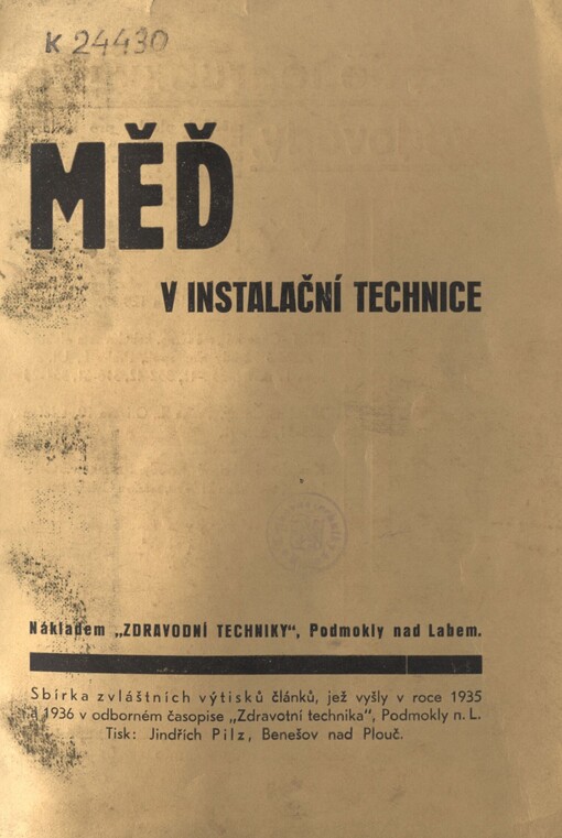 Měď v instalační technice