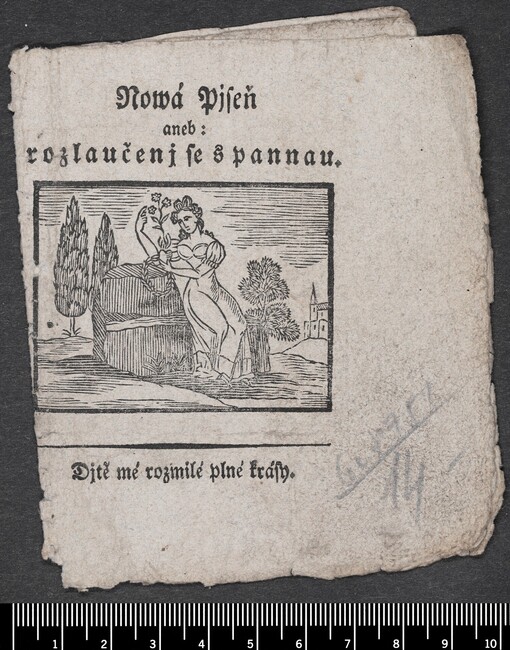 Nowá Pjseň aneb rozlaučenj se s pannau: Djtě mé rozmilé plné krásy