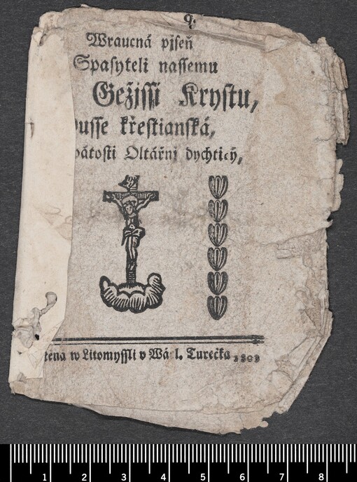 Wraucná pjseň Spasyteli nassemu Gežjssi Krystu, [D]usse křestianská, [po Sw]átosti Oltářnj dychticý