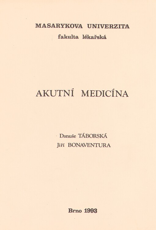 Akutní medicína