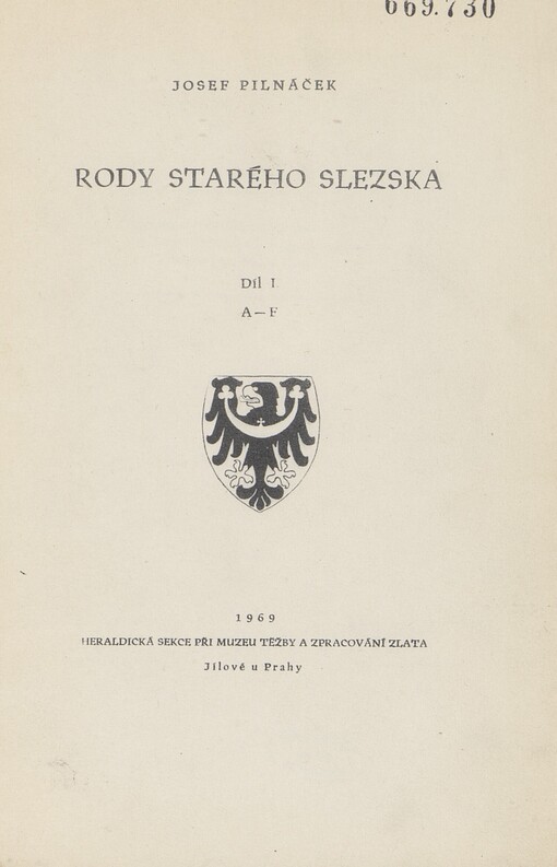 Rody starého Slezska. Díl 1, A-F