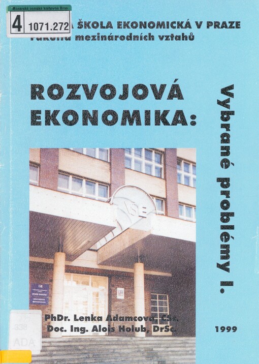 Rozvojová ekonomika: vybrané problémy I