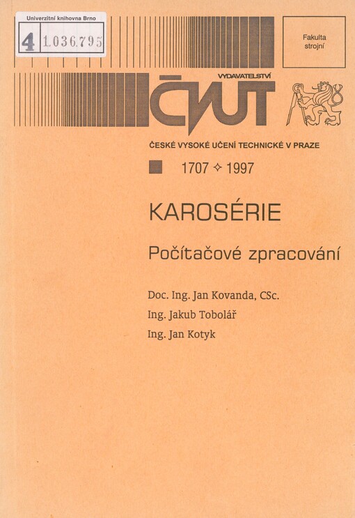 Karosérie: počítačové zpracování