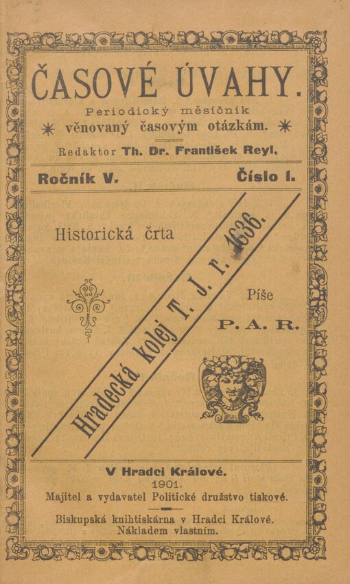Počátky koleje Tovaryšstva Ježíšova v Hradci Králové r. 1636