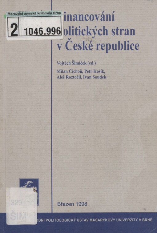 Financování politických stran v České republice