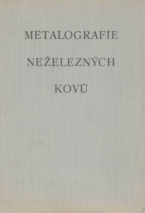 Metalografie neželezných kovů