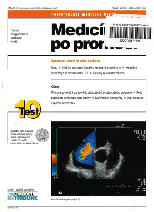 Medicína po promoci = Postgraduate medicine Czech : časopis postgraduálního vzdělávání lékařů