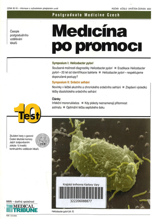 Medicína po promoci = Postgraduate medicine Czech : časopis postgraduálního vzdělávání lékařů