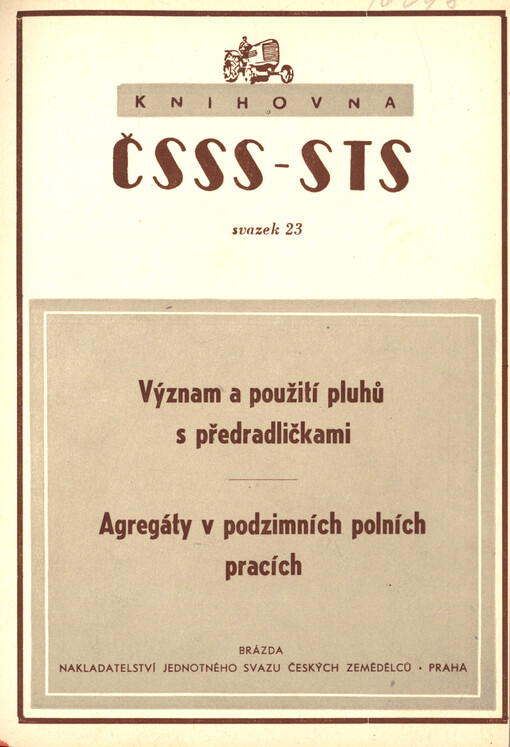 Význam a použití pluhů s předradličkami ; Agregáty v podzimních polních pracích