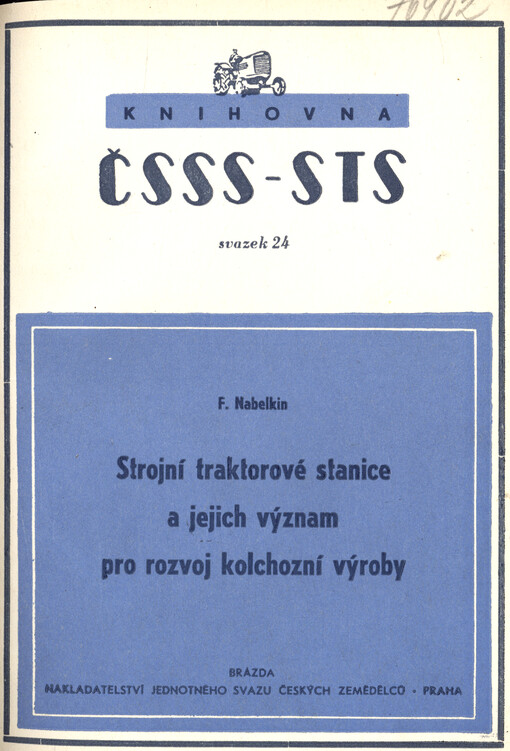 Strojní traktorové stanice a jejich význam pro rozvoj kolchozní výroby