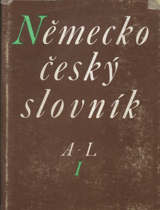 Německo-český slovník =Deutsch-tschechisches wörterbuch