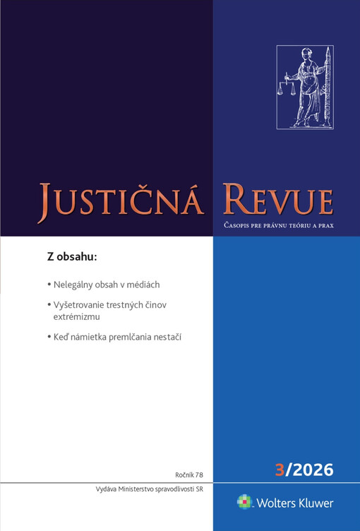 Justičná revue  : časopis pre právnu teóriu a prax