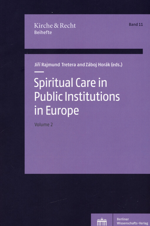 Spiritual care in public institutions in Europe. Vol. 2
