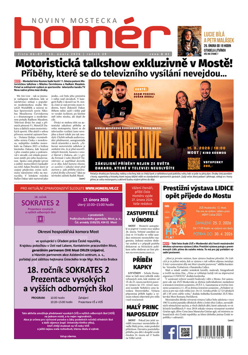 Homér : týdeník Mostecka