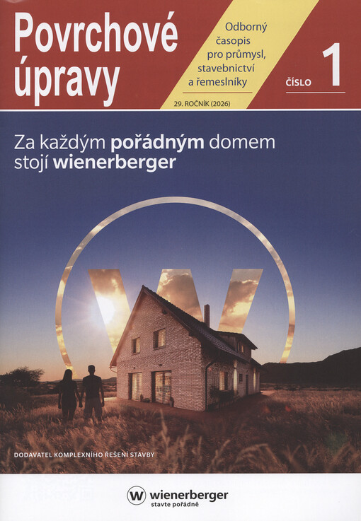 Povrchové úpravy : odborný časopis pro průmysl, stavebnictví a řemeslníky