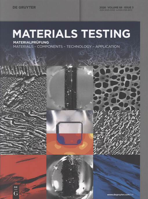 Materialprüfung = Materials testing : Materials - components - technology - application