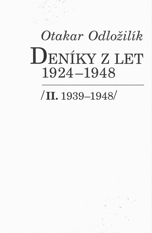 Deníky z let 1924-1948
