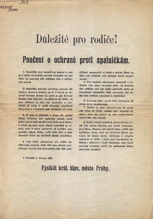Poučení o ochraně proti spalničkám : důležité pro rodiče!