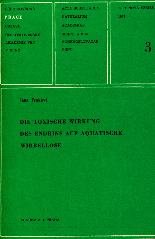 Die toxische Wirkung des Endrins auf aquatische Wirbellose