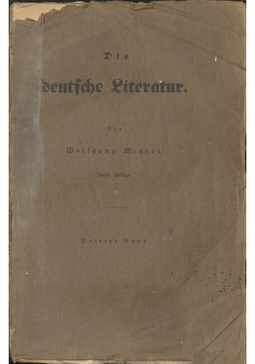 Die deutsche Literatur. Dritter Theil