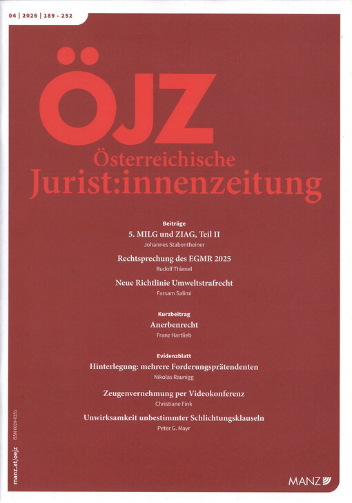 Österreichische Juristen-Zeitung