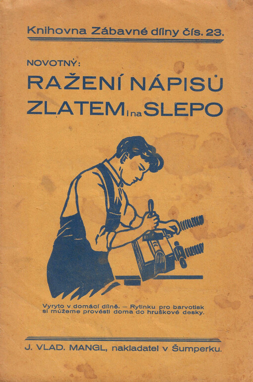 Ražení nápisů zlatem i na slepo