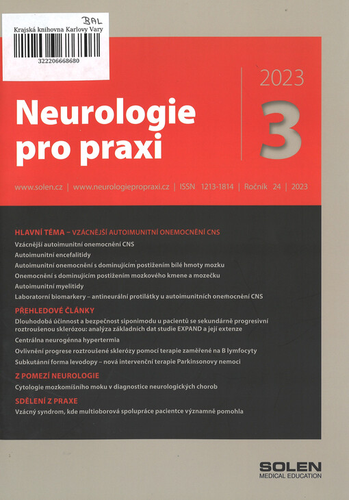 Neurologie pro praxi