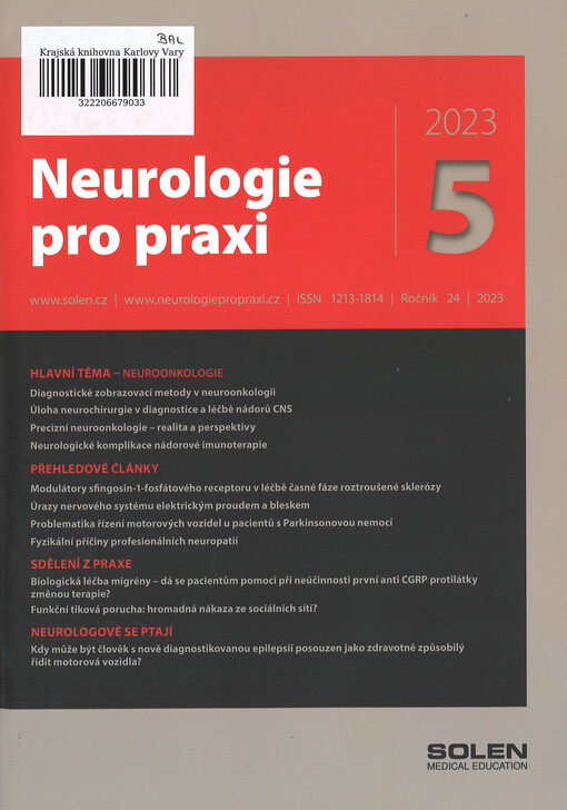 Neurologie pro praxi