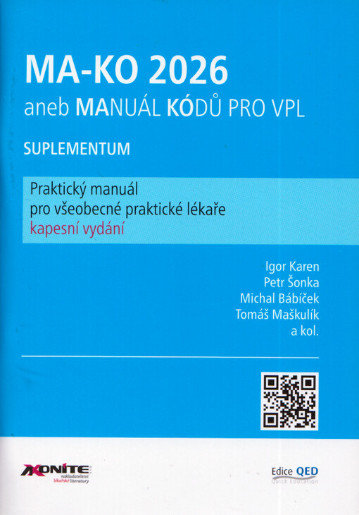 MA-KO 2026, aneb, Manuál kódů pro VPL : suplementum : praktický manuál pro všeobecné praktické lékaře : kapesní vydání